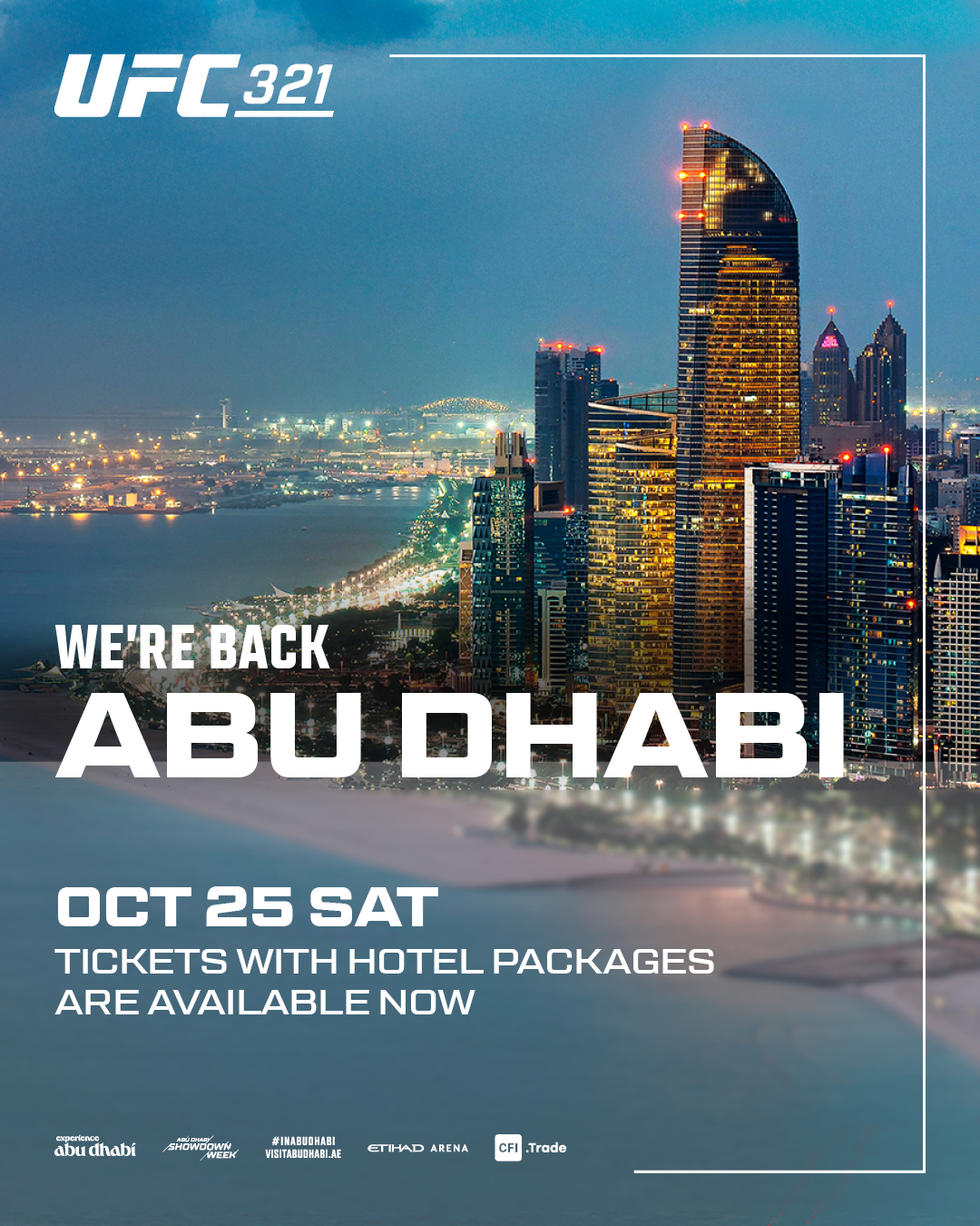 UFC 321: Tickets with Hotel Packages Available NOW!